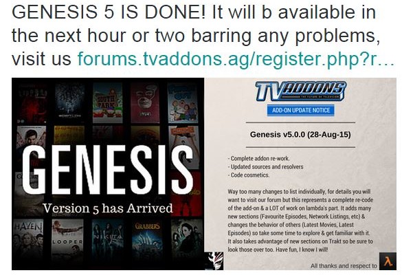 kodi genesis 5 addon Lambda
