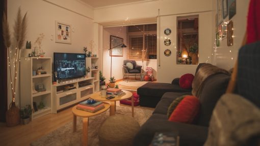 User enjoying Anime Streaming on Kodi in a cozy setting