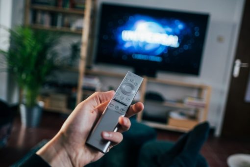 Family enjoying IPTV streaming
