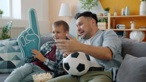 user enjoying sports streaming apps for Firestick